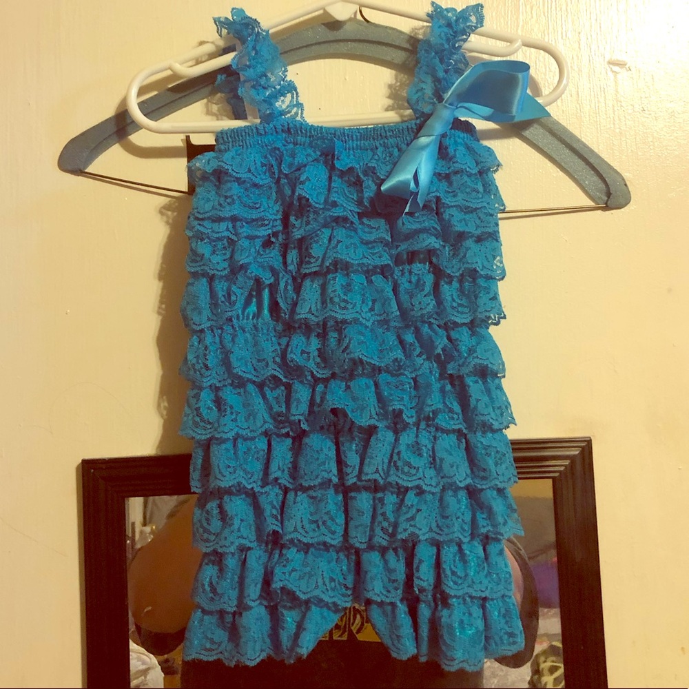 Blue jumpsuit